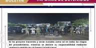 En acción oportuna, detiene la FIRT Olmeca a 4 masculinos y recupera un vehículo con reporte de robo