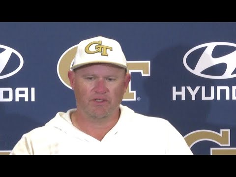 Tech HC Brent Key speaks after Jackets beat Temple