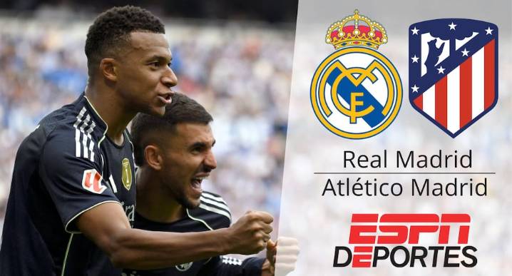 ESPN transmitió el derbi Atlético 5-2 Real Madrid en EE.UU. (27/09/2025)