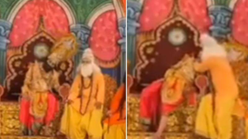 On camera, actor playing 'Dashrath' suffers cardiac arrest during Ramlila performance in Himachal’s Chamba, dies on stage