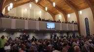 Scenes from a community prayer vigil in Southport
