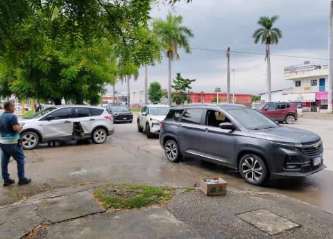 Tres choques en la zona urbana