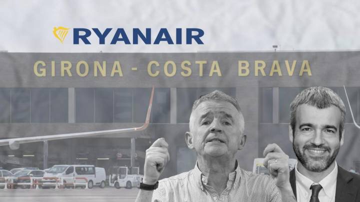 La guerra de Ryanair y Aena complica el futuro de los aeropuertos de Girona y Reus