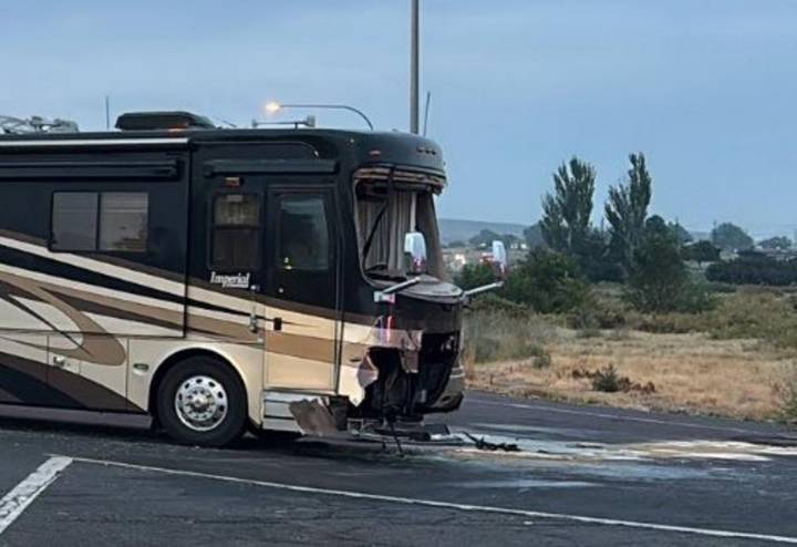 One Injured In Motorhome Collision Near Soap Lake