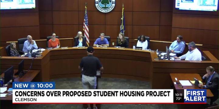 Concerns over proposed student housing project in Clemson