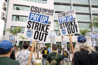Unions rally in Long Beach to urge CSU to accept state loan, provide raises