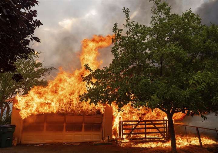 Wildfire scorches historic California gold mining town, burns multiple homes