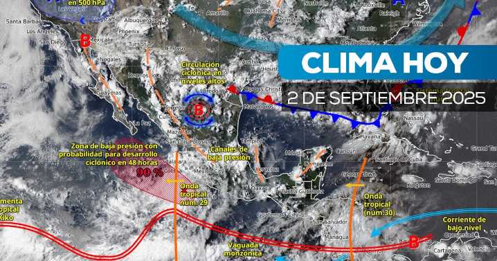 Tormentas a la vista: así estará el clima en México este martes