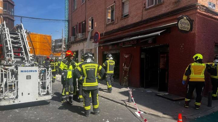 Una explosión en un restaurante de Vallecas (Madrid) provoca el derrumbe parcial de un edificio