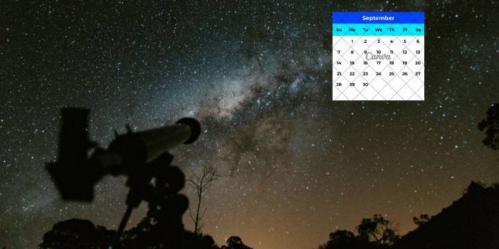 Fenómenos astronómicos de septiembre 2025
