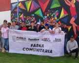SMDIF Cuautlancingo encabeza faena comunitaria