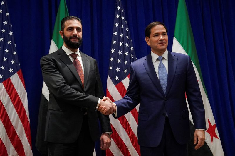 Syria's Sharaa, in New York, renews call for US to formally drop sanctions