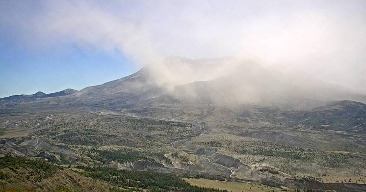 Mount St. Helens is not erupting — but wind is stirring up ash from the 1980 eruption, the USGS says