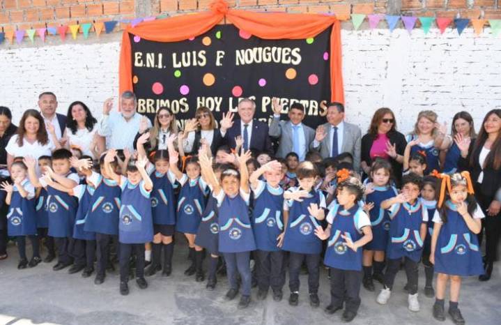 Jaldo inauguró una escuela de nivel inicial en San Pablo