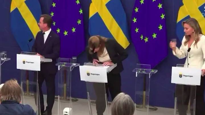 Suecia estrenó ministra de Salud pero la funcionaria se desmayó en medio de su primera conferencia de prensa