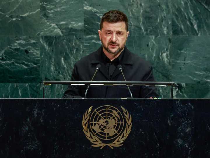 Está en curso "la carrera armamentista más destructiva de la historia", dice Zelenski en su discurso ante la ONU