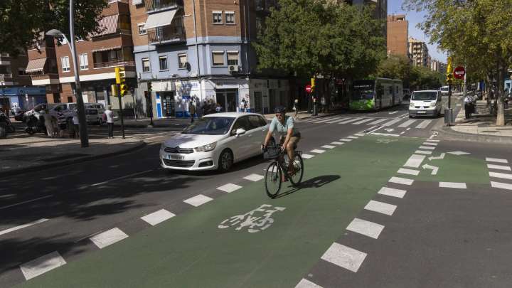 El barrio de Zaragoza que estrena carril bici: mide 1,4 kilómetros y facilita importantes conexiones
