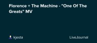 Florence + The Machine - "One Of The Greats" MV: ohnotheydidnt — LiveJournal