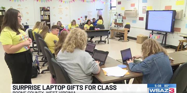 Surprise laptop gifts for class