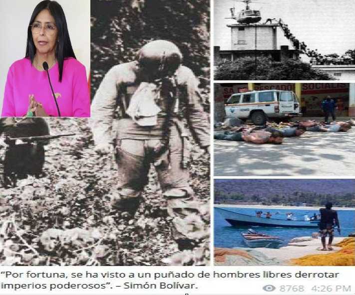 Delcy Rodriguez responde al comentario de Donald Trump donde se burla de las milicias bolivarianas