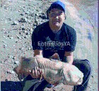 Pescador entrerriano logró capturar una rara especie de 25 kilos en el río Paraná