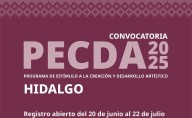 Anuncian ganadores del PECDA Hidalgo 2025