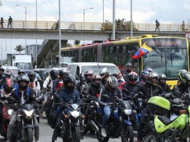 Bogotá afronta paro de motociclistas y conductores este 16 de septiembre de 2025