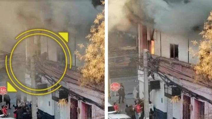 Dos personas vivieron un dramático escape entre las llamas en incendio de Independencia