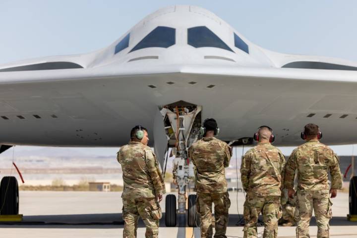 Second B-21 stealth bomber arrives at Edwards AFB as flight testing ramps up