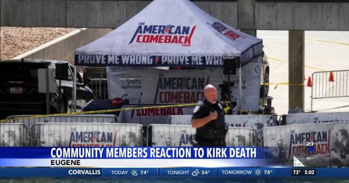 Local community members react to Charlie Kirk assasination