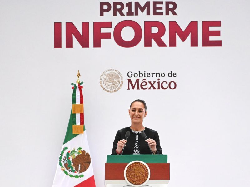 Claudia Sheinbaum Pardo rinde su primer informe presidencial desde Palacio Nacional