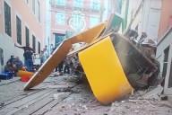 Murieron tres personas y hay varios heridos. Descarriló un elevador en Lisboa: murieron tres personas y hay varios heridos