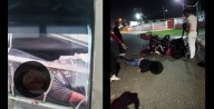 Estruendoso choque de motos deja tres personas heridas