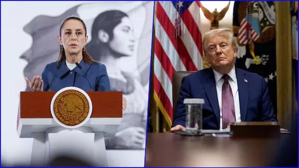 Trump insiste en enviar Ejército a México; Sheinbaum rechaza intervención y defiende soberanía