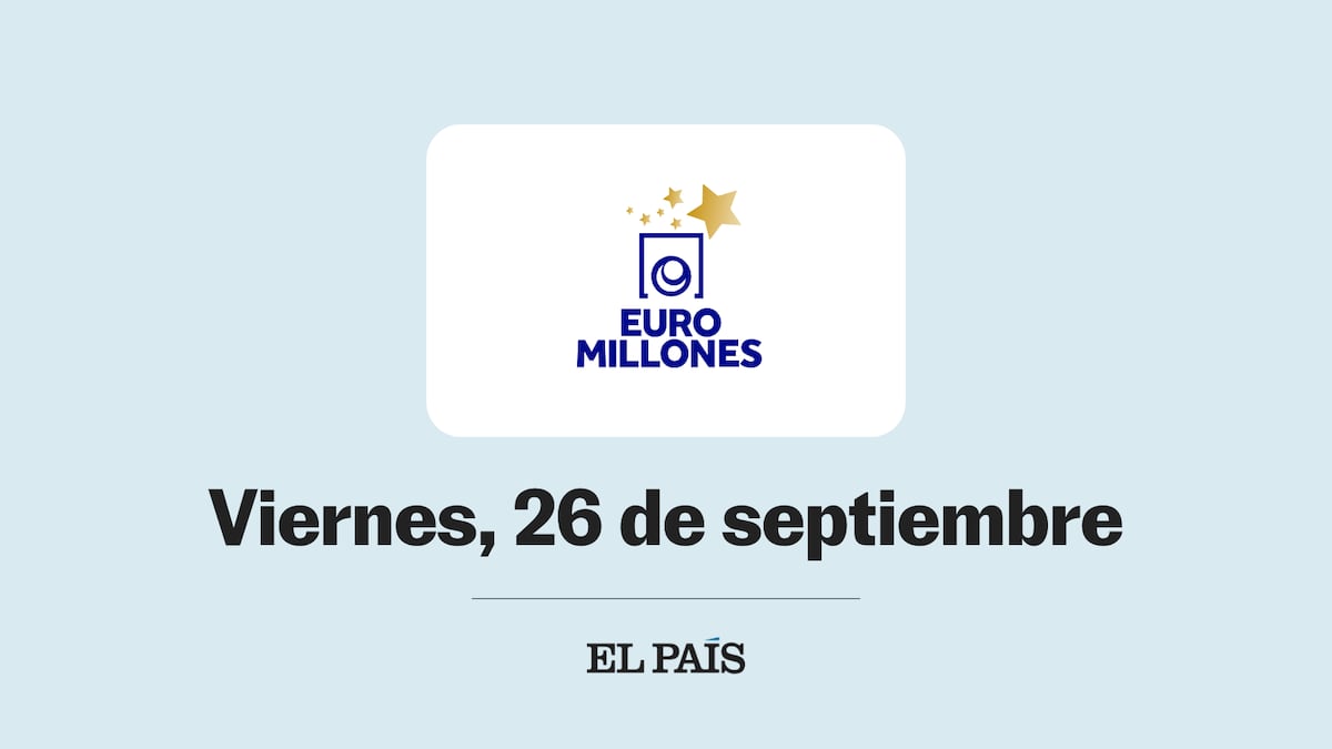 Euromillones: comprobar sorteo del viernes 26 de septiembre