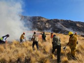 Arequipa: Controlan incendio forestal en la Reserva Paisajística Subcuenca del Cotahuasi luego de cuatro días