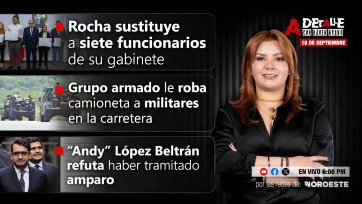 Este jueves, A Detalle: Balacera en el centro de Sinaloa deja seis heridos, incluido un niño