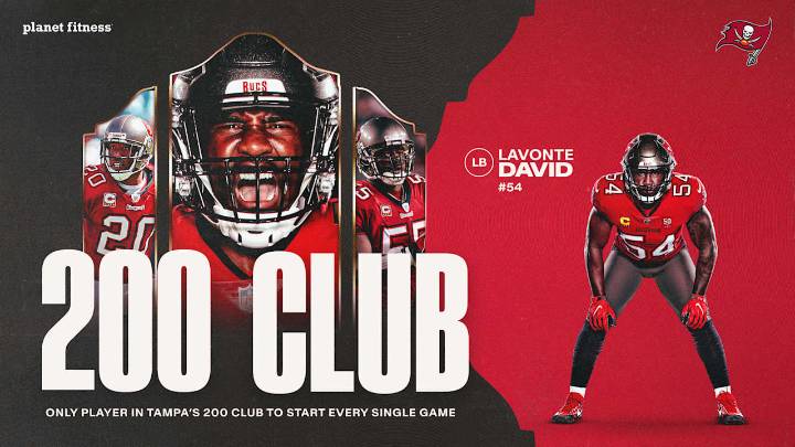 Lavonte David Joins Bucs Legends with 200th Start