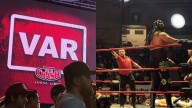 Del futbol al pancracio: Estrenan VAR durante función de lucha libre en Tijuana