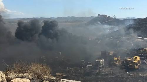 Myers Fire: Brush fire on north end of Hemet burns nearly 100 acres; evacuation order issued