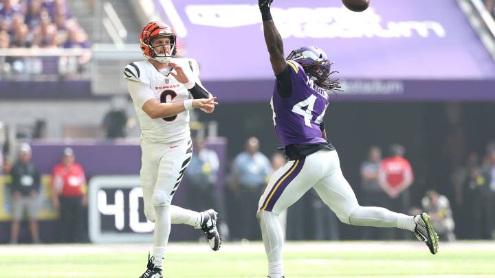 Jake Browning is 30th in the NFL in passes thrown, but first in interceptions