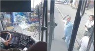 Ica: colectivero informal lanza piedras contra bus interprovincial y destroza el parabrisas