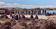 Comuneros bloquean ruta Jauja-Tarma en protesta contra obras en laguna Tragadero
