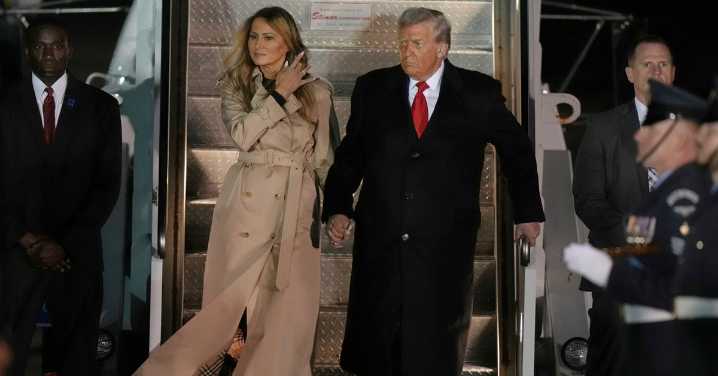 Trump lands in UK for unprecedented visit with 'elegant' king