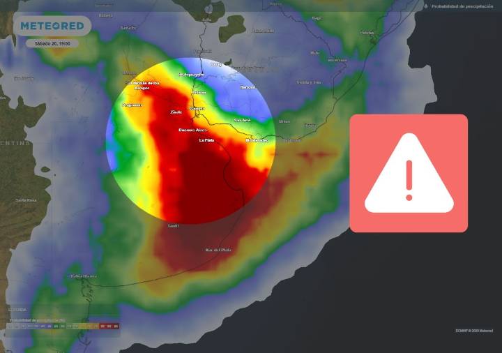 Buenos Aires en alerta: más tormentas fuertes llegarán este sábado 20, y un riesgo importante es el granizo