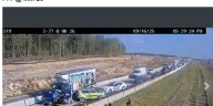 Traffic slowed after crash involving box truck on I