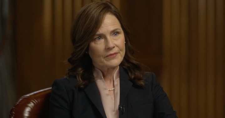 Justice Amy Coney Barrett discusses "spirited" exchange with Justice Ketanji Brown Jackson