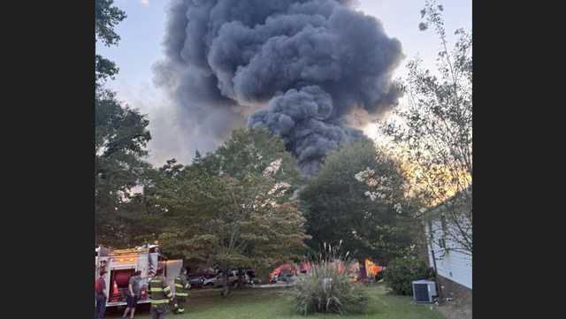 Large junkyard fire in Blountsville burns up to 200 vehicles