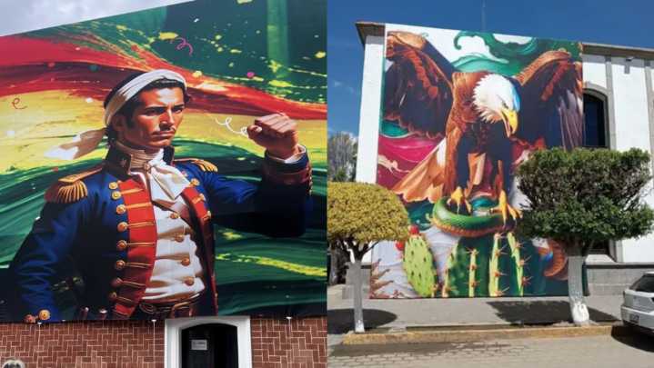 Adornos patrios con IA en Tlaxcala causan indignación por errores históricos