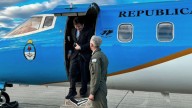 Ni en su peor momento Milei se baja de sus viajes